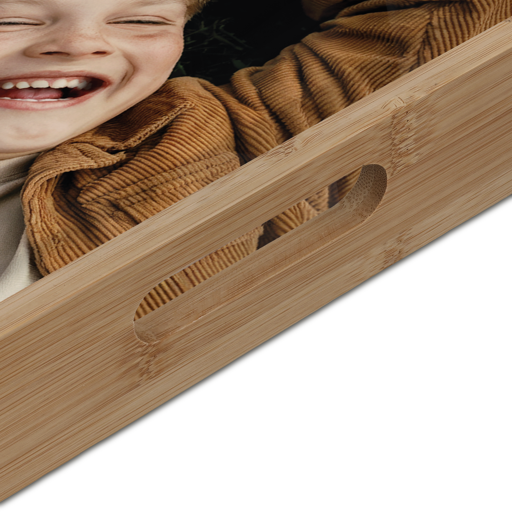 Personalizowana tacka na zdjęcia – Prostokąt – Beżowy – 23,5 x 37 cm