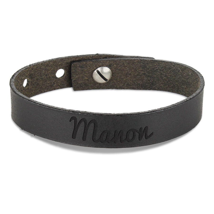 Leren armband dames met naam