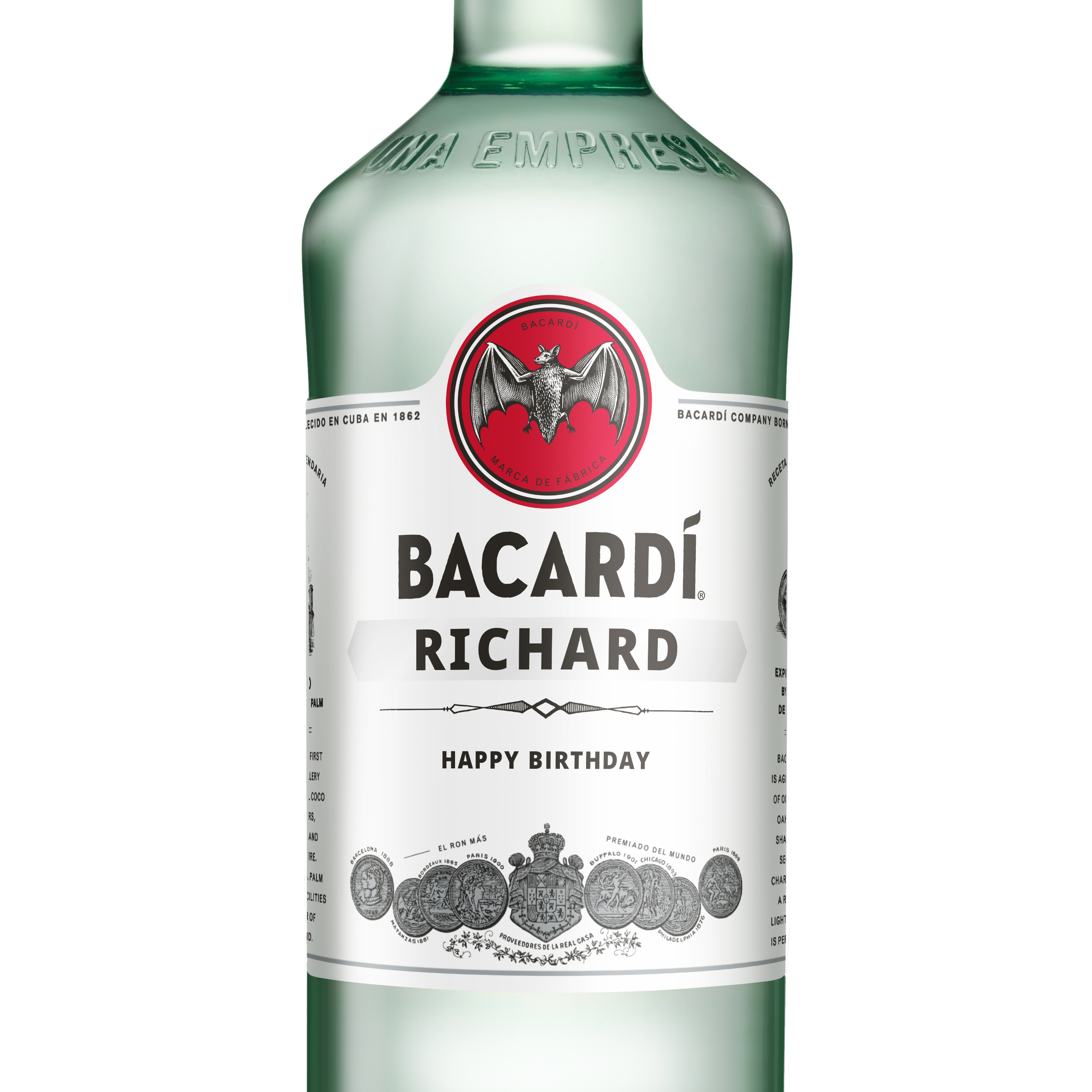 Personalizovaný rum Bacardi