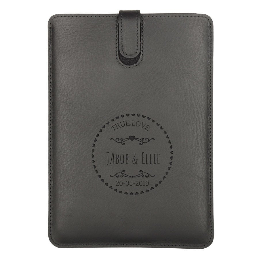 Usnjena torbica iPad Mini - črna