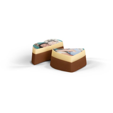 Cioccolatini personalizzati a forma di cuore - set da 15