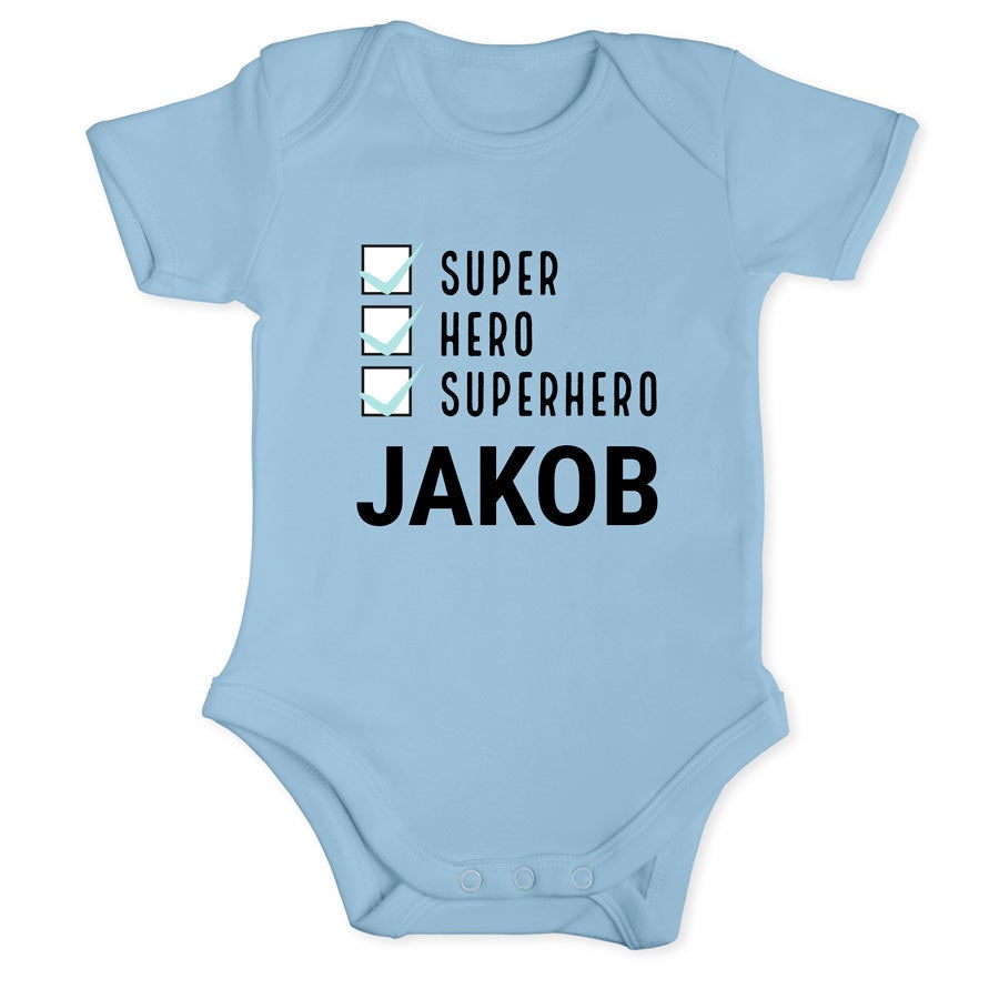 Baby Body selbst gestalten - Babyblau 62/68