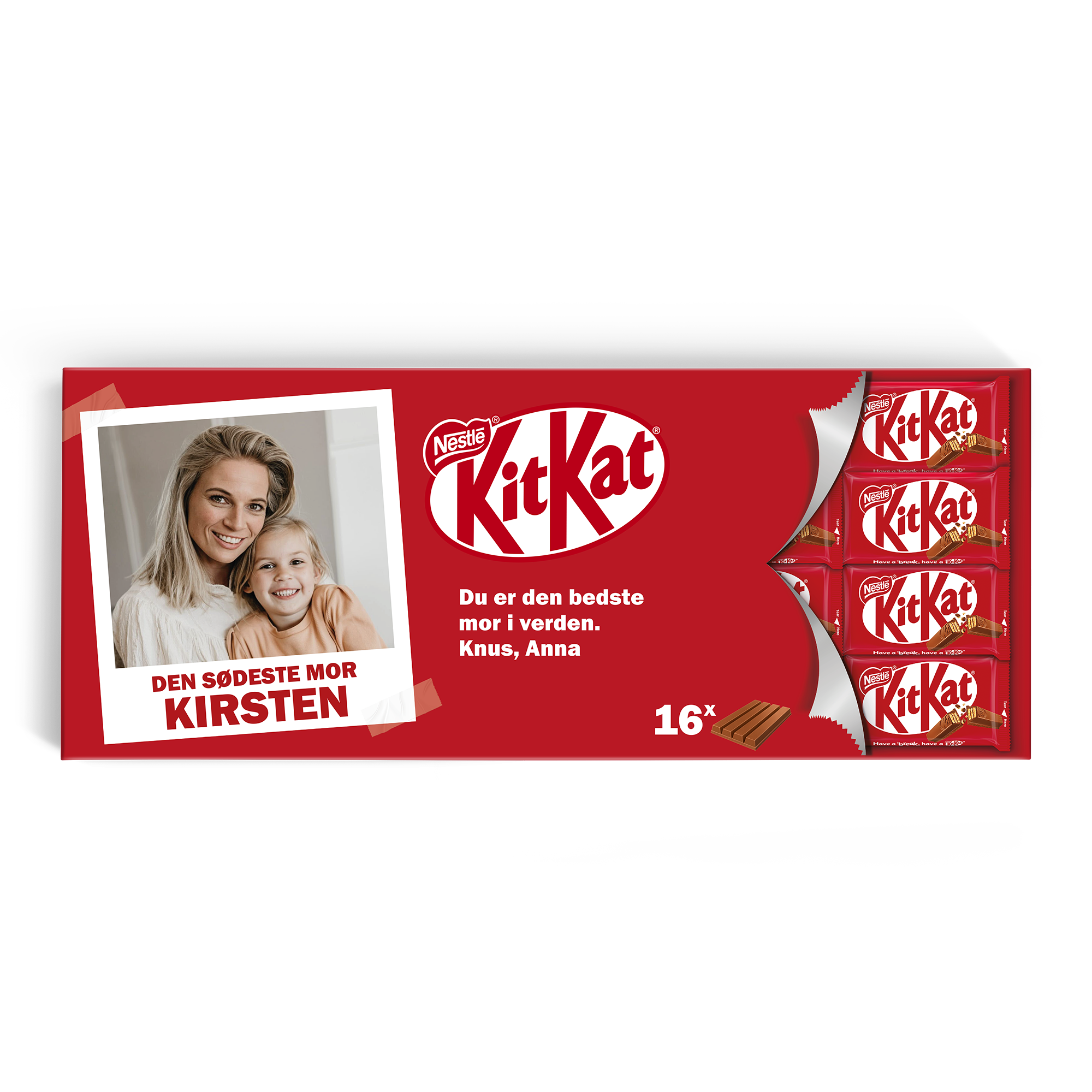 Personlig gigantisk KitKat-chokoladebar