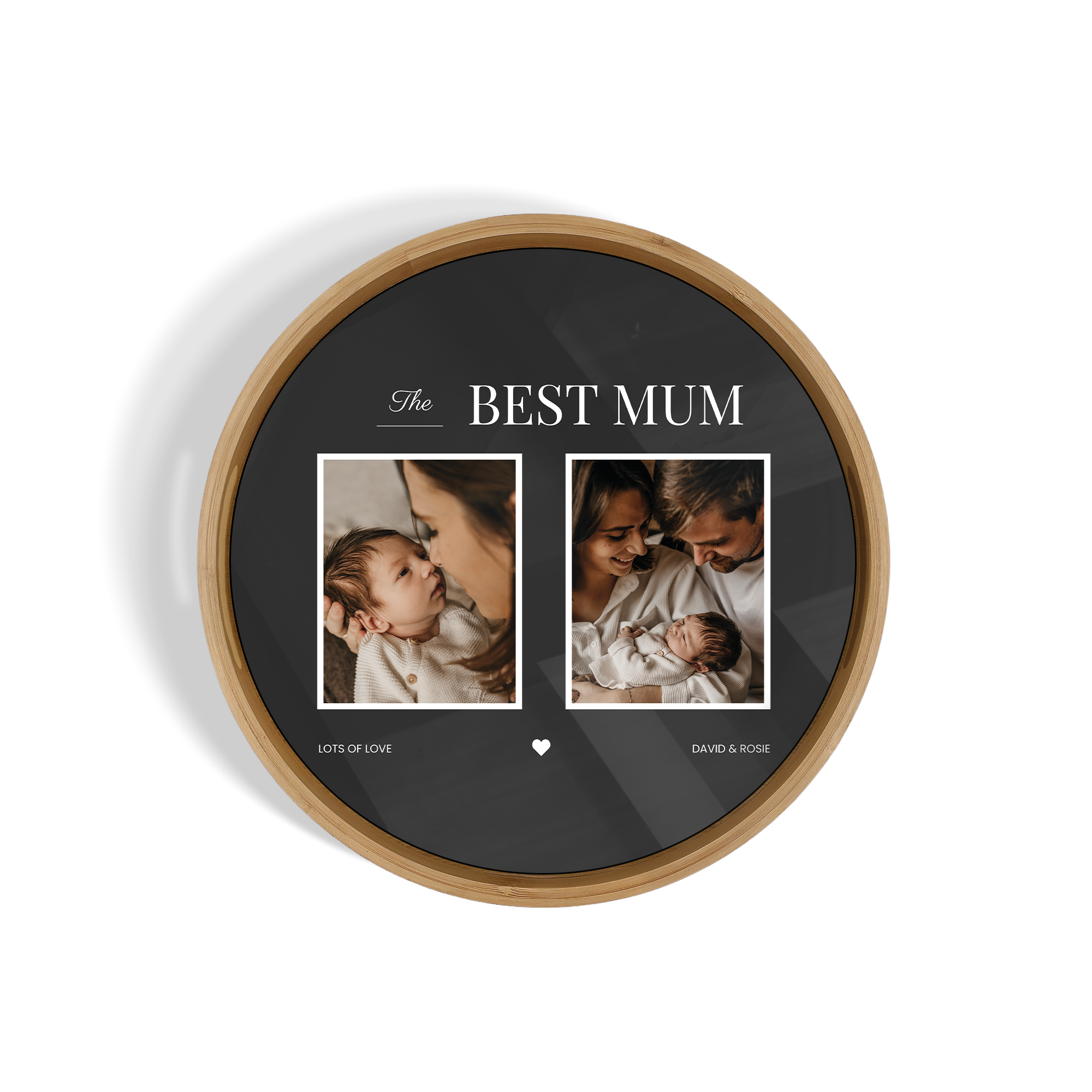 Tava de servire personalizata - Rotunda