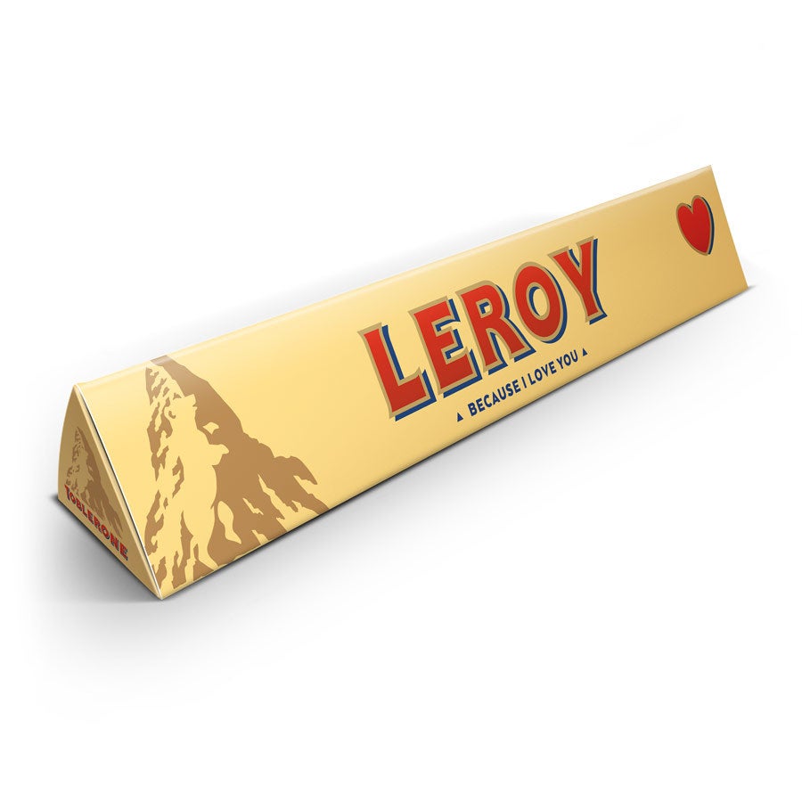 Barra de Toblerone personalizada - Tema de amor - grande