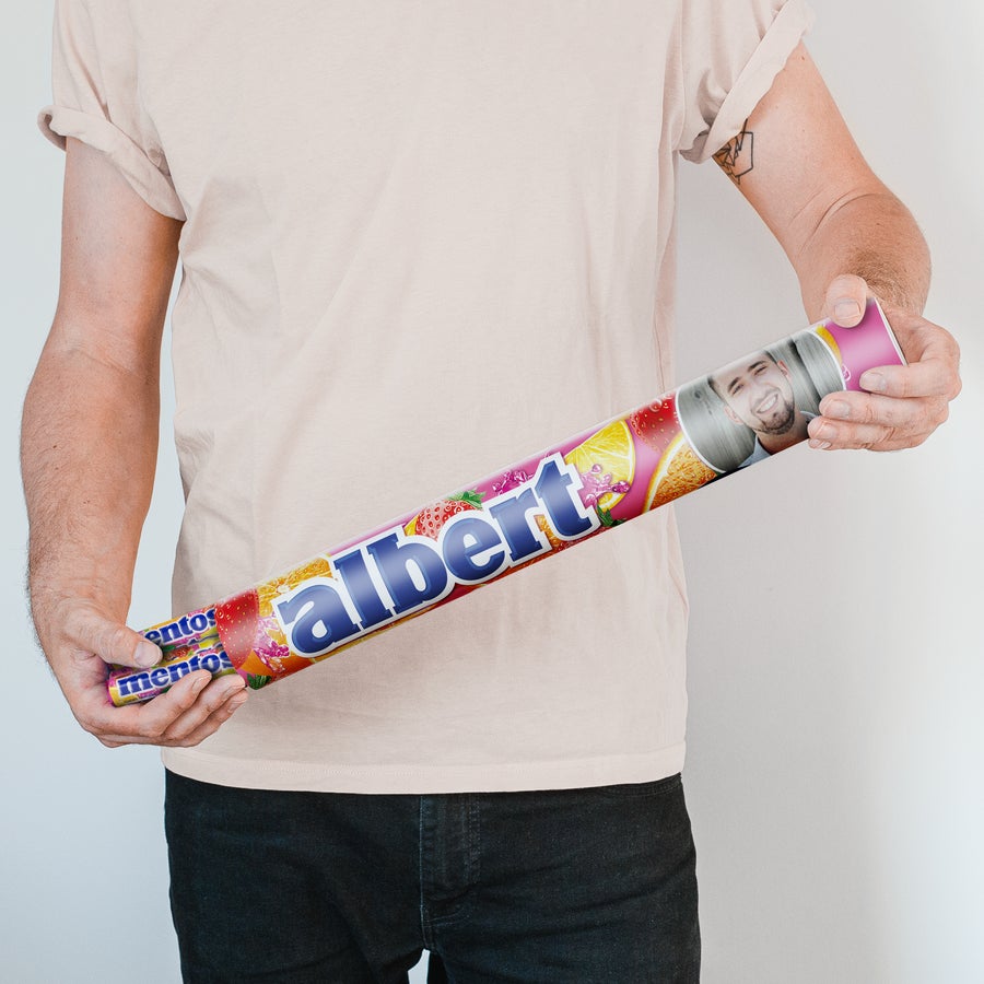 XXL Mentos Rolle personalisieren XXL Mentos Rolle personalisieren