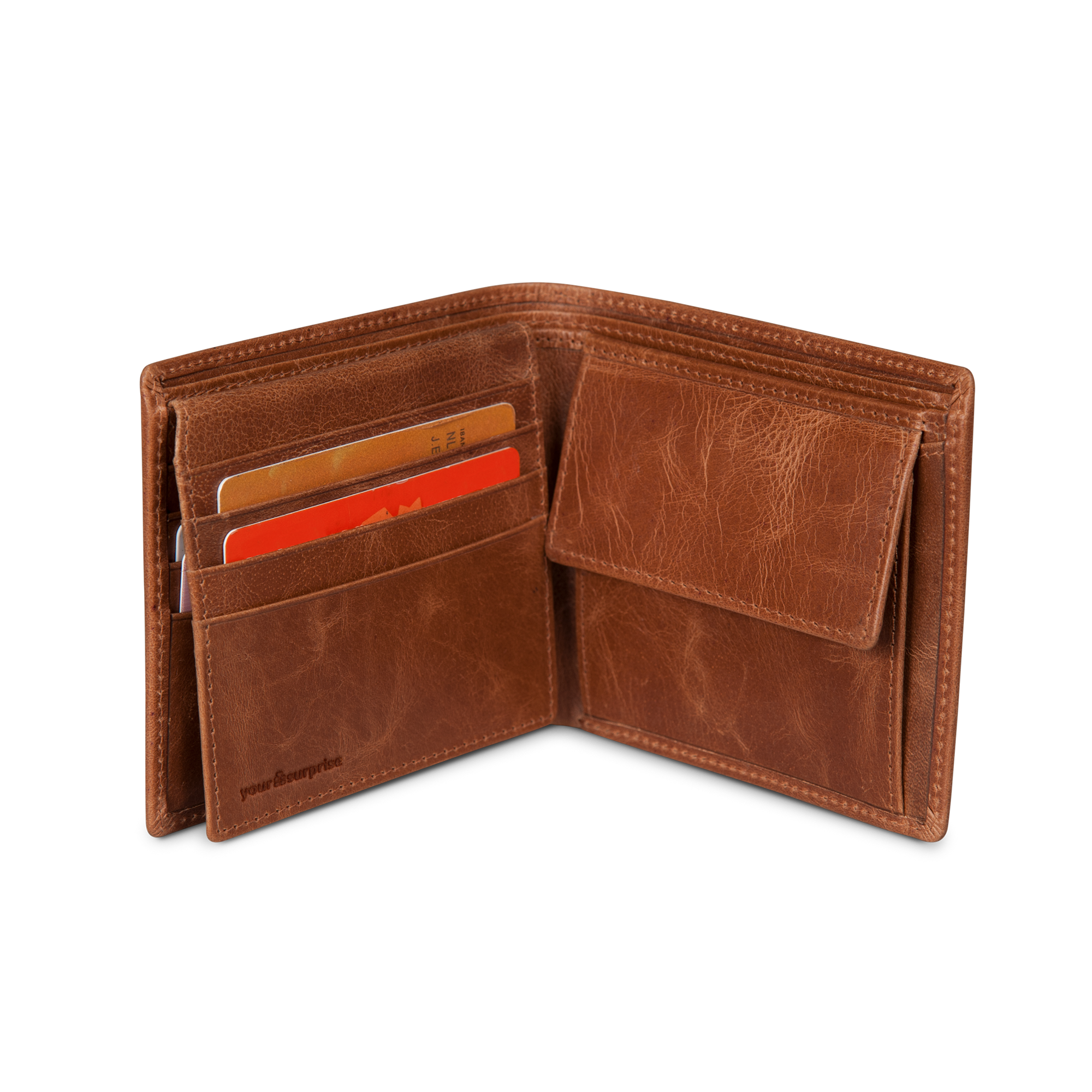 Portefeuille cuir personnalisé - Marron