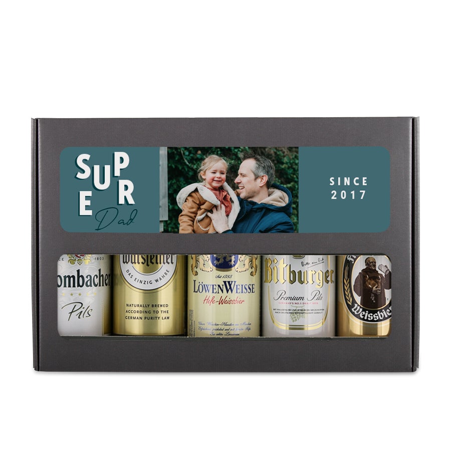 Father's Day beer can set - German