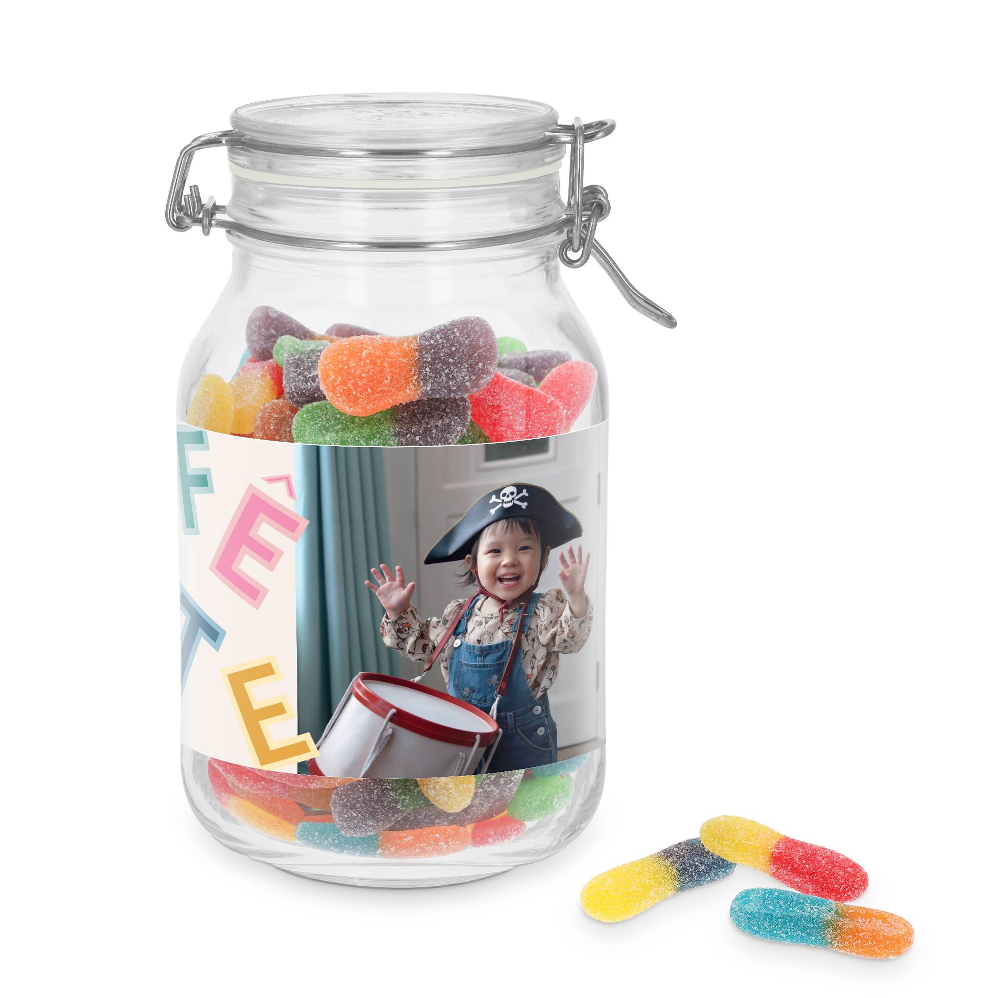 Bocal à bonbons personnalisé