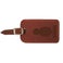 Leather luggage tag