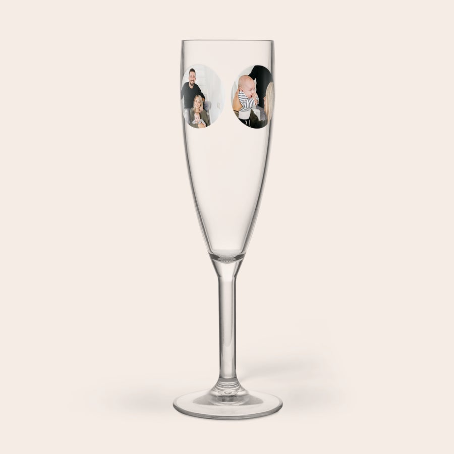 Flûte à champagne plastique personnalisé Flûte à champagne plastique personnalisé