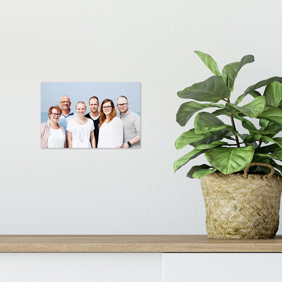 Personalised photo print - Brushed aluminium - 15 x 10 cm