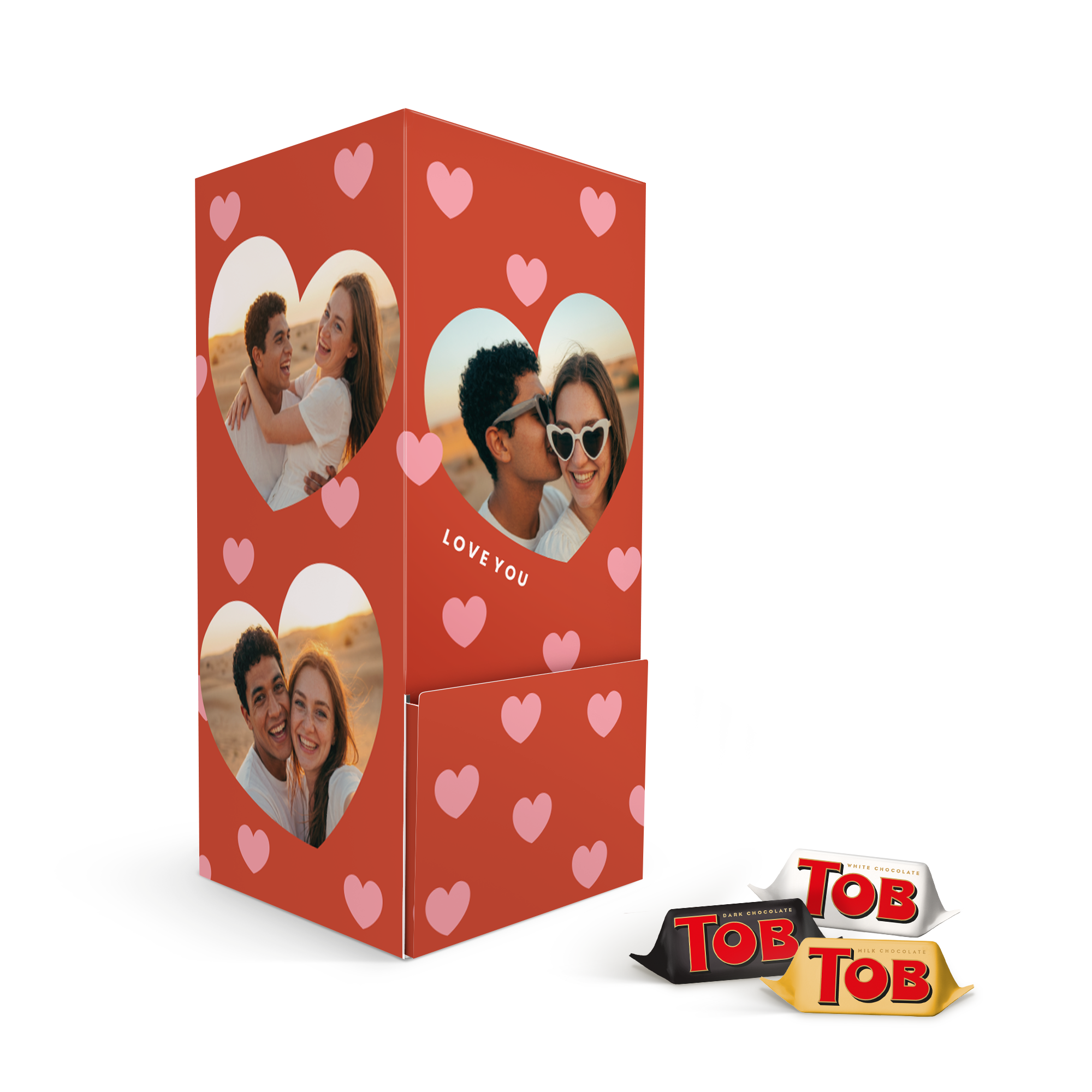 Personaliziran dozator s čokoladicami Mini Toblerone