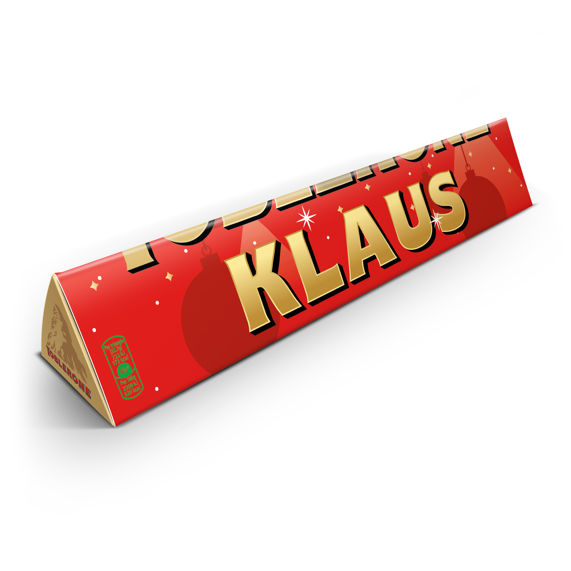 Toblerone Weihnachten Personalisieren