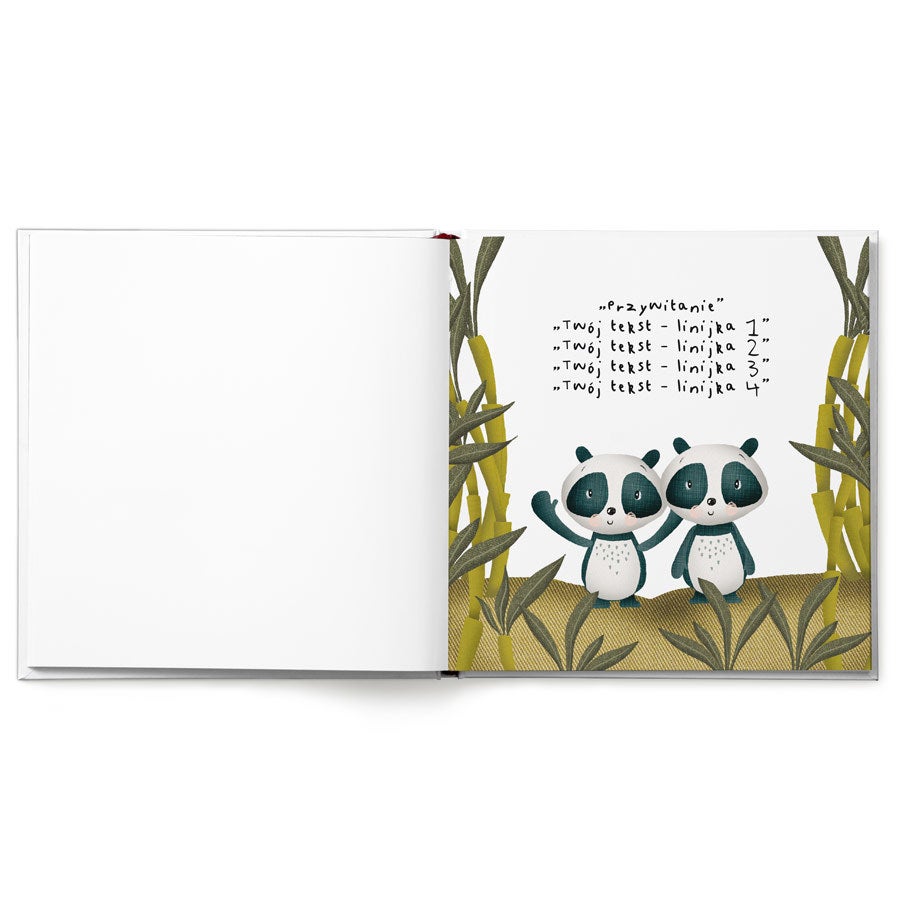 Personalizowana książka dla Babci i Dziadka Personalizowana książeczka dla ukochanego dziadka z pandami i własnym tekstem