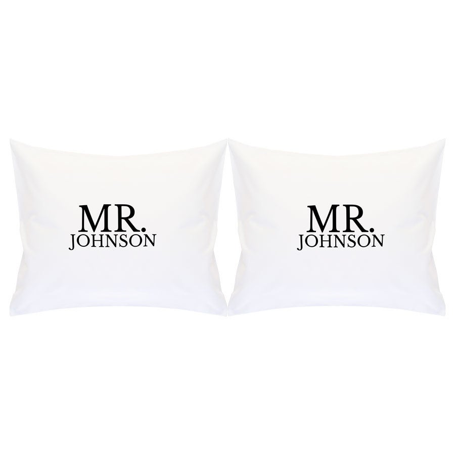 Mr and 2025 mrs pillowcases