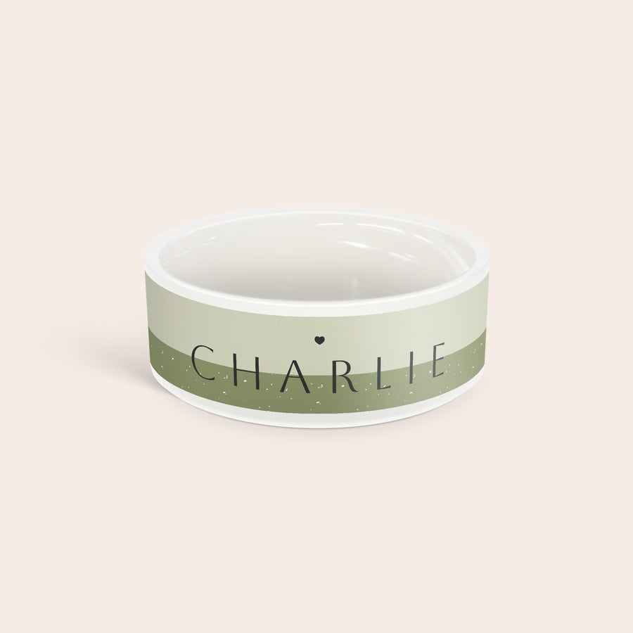 Personalised pet food bowl Personalised pet food bowl