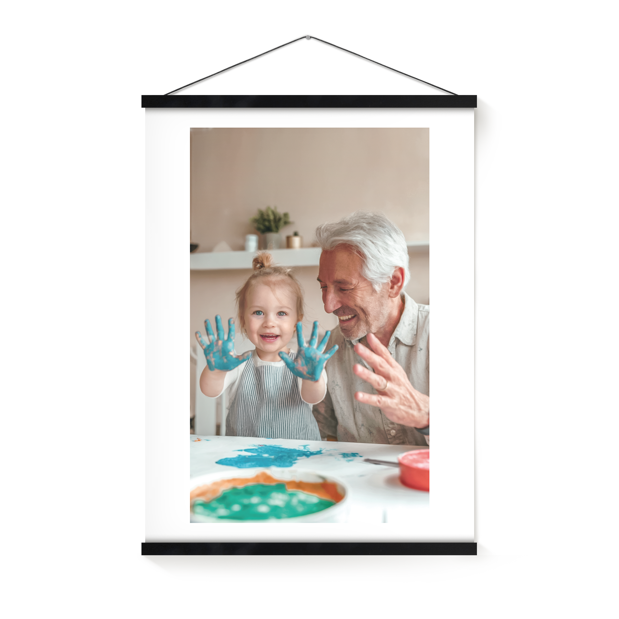 Póster personalizado con colgador