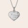 Collier cœur gravé Collier cœur gravé