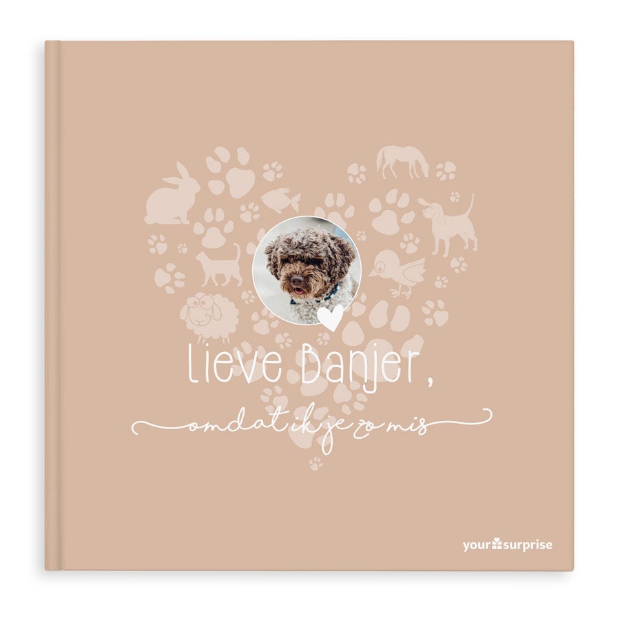 Gepersonaliseerd boek - Lief huisdier, omdat ik je zo mis - Hardcover Gepersonaliseerd boek - Lief huisdier, omdat ik je zo mis - Hardcover