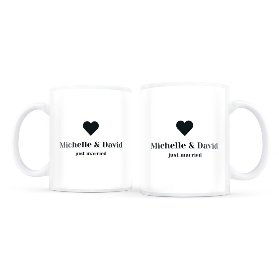 Personalised Mug Set - Love Personalised Mug Set - Love