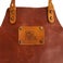Personalised leather apron - Brown