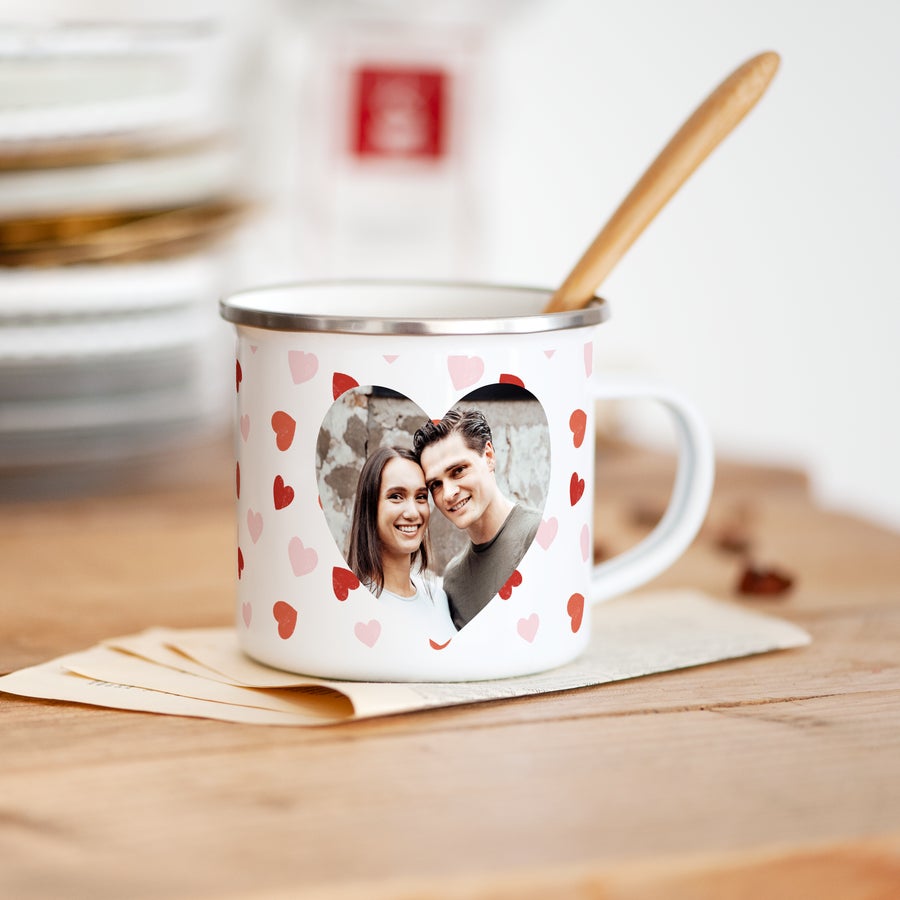 Emaille Tasse bedrucken Emaille Tasse bedrucken