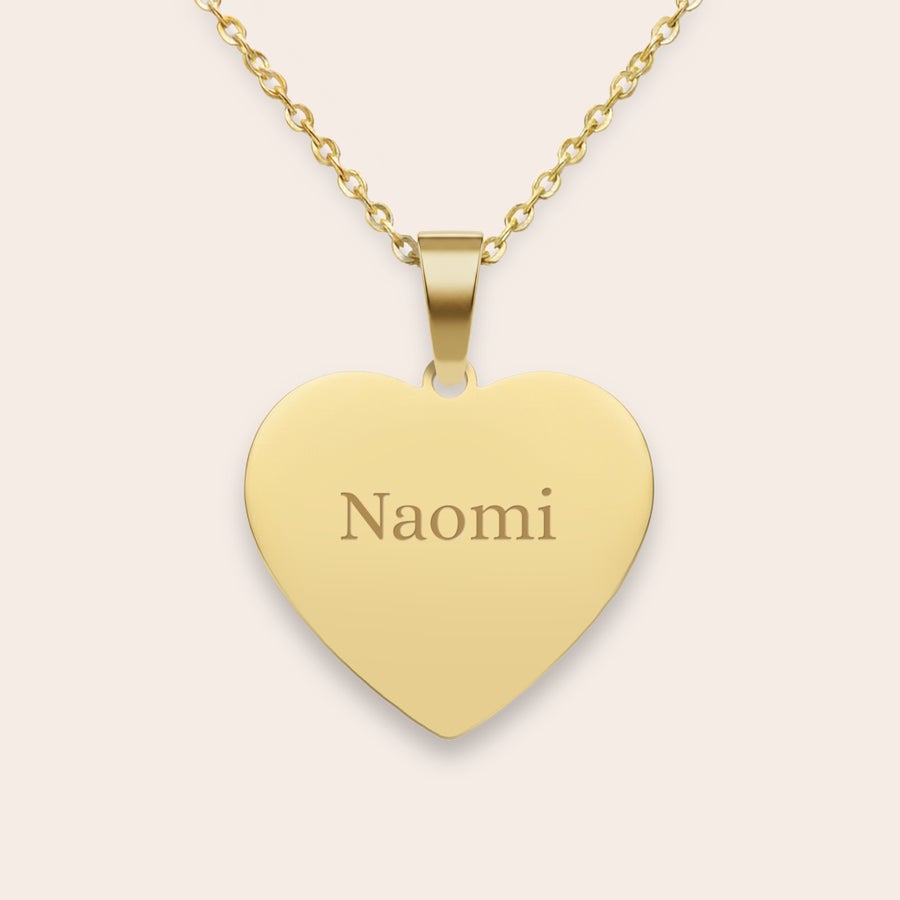 Collana con cuore inciso Collana con cuore inciso