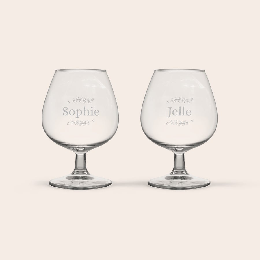 Cognac glas graveren Cognac glas graveren