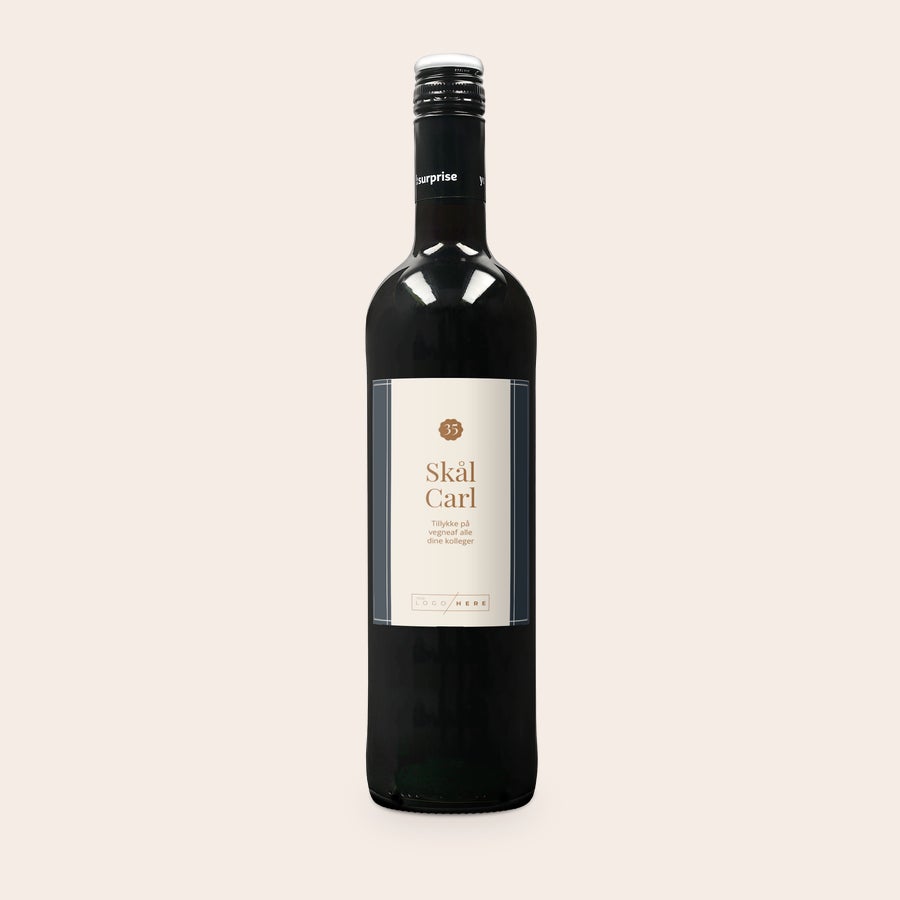 Rødvin med personlig etikette - Maison de la Surprise Merlot Rødvin med personlig etikette - Maison de la Surprise Merlot