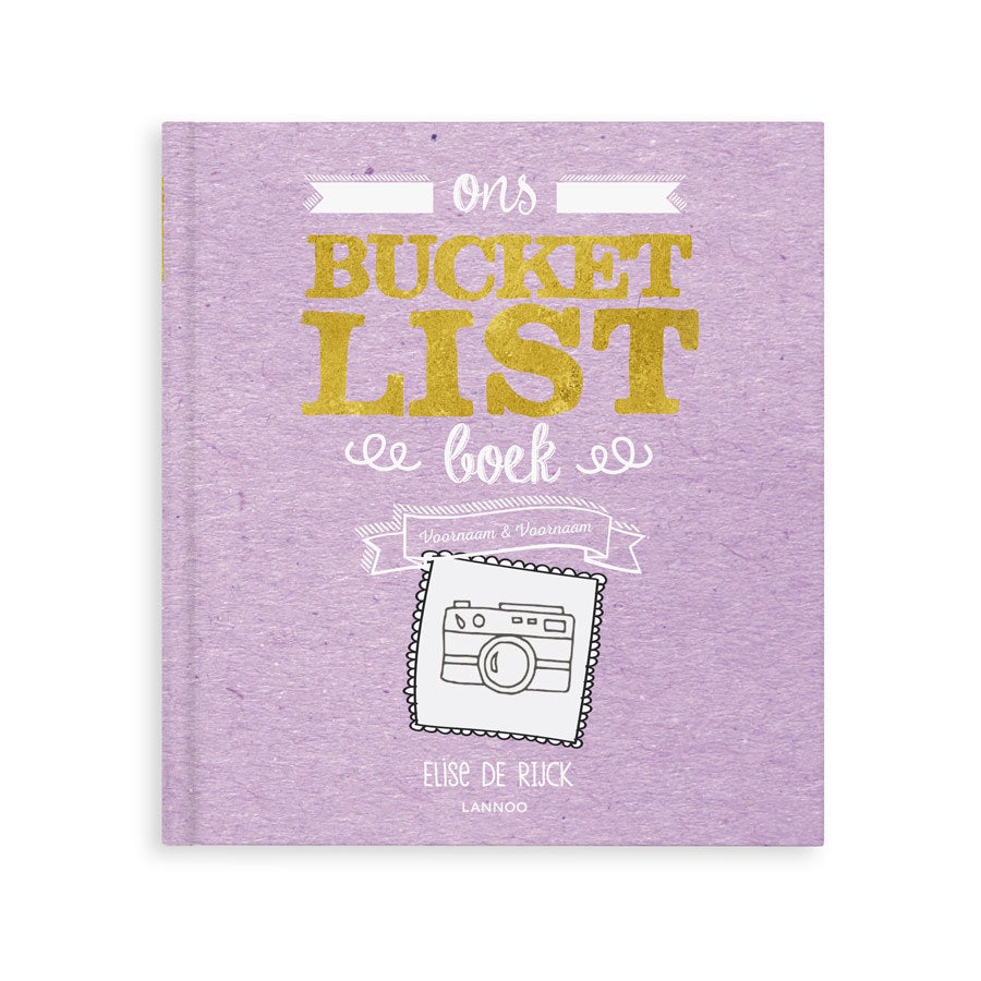 Het Bucketlist boek voor grootouders met namen en foto's (Softcover)