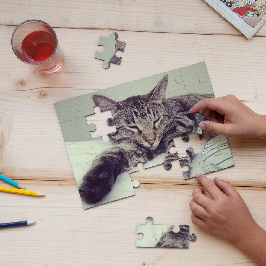 Kleine puzzel met foto Kleine puzzel met foto