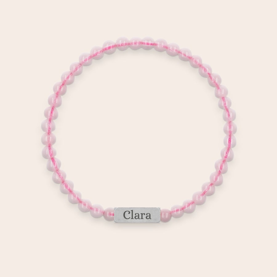 Bracelet quartz rose personnalisé Bracelet quartz rose personnalisé