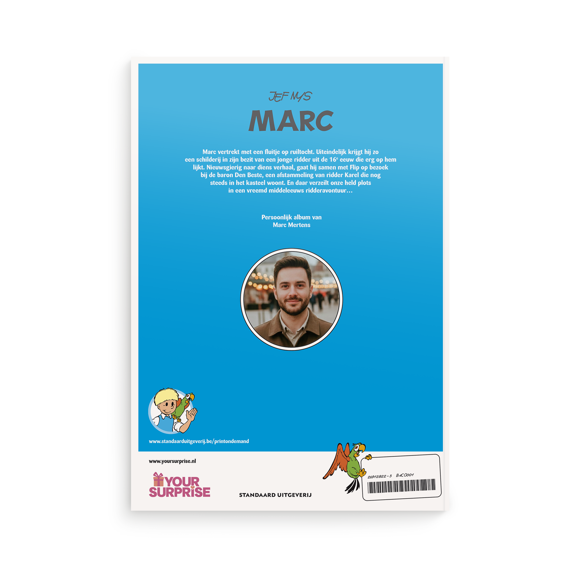 Jommeke - Het vreemde avontuur - Stripboek personaliseren