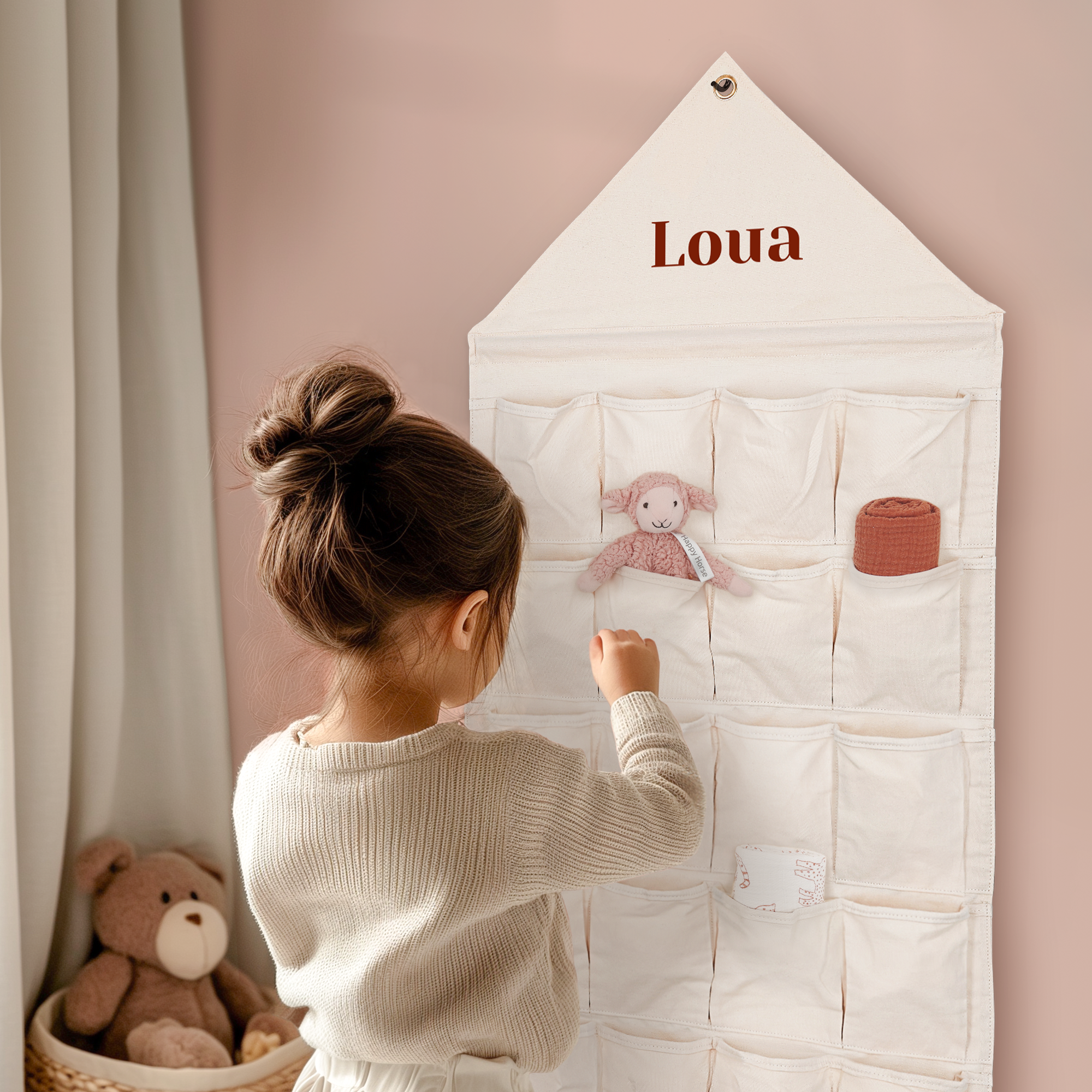 Organizator de buzunar din material textil