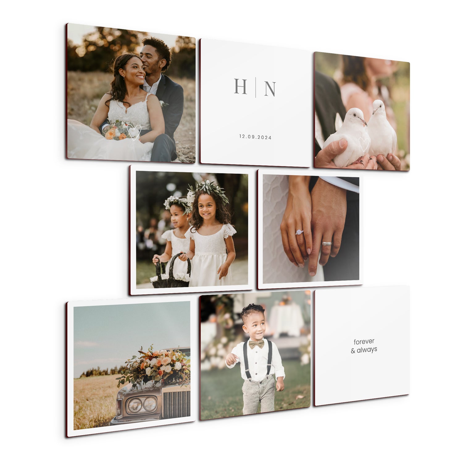 Spersonalizowany panel �cienny - Kwadratowy - 8 szt.