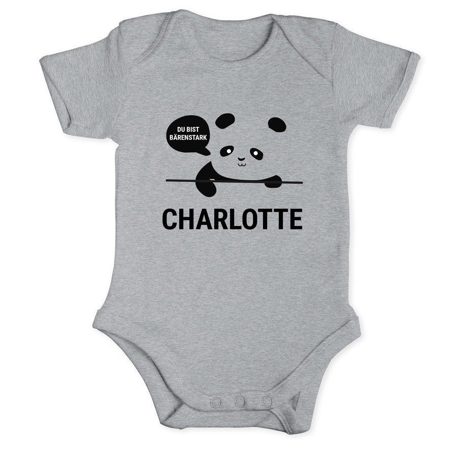 Baby Body selbst gestalten - Grau 62/68