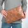 Personlig laptop-etui - Skinn - Brun - Gravert - 11''