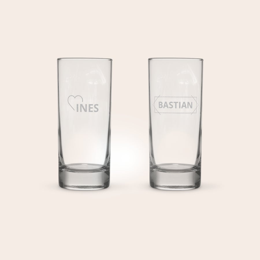 Longdrinkglas mit Gravur Longdrinkglas mit Gravur
