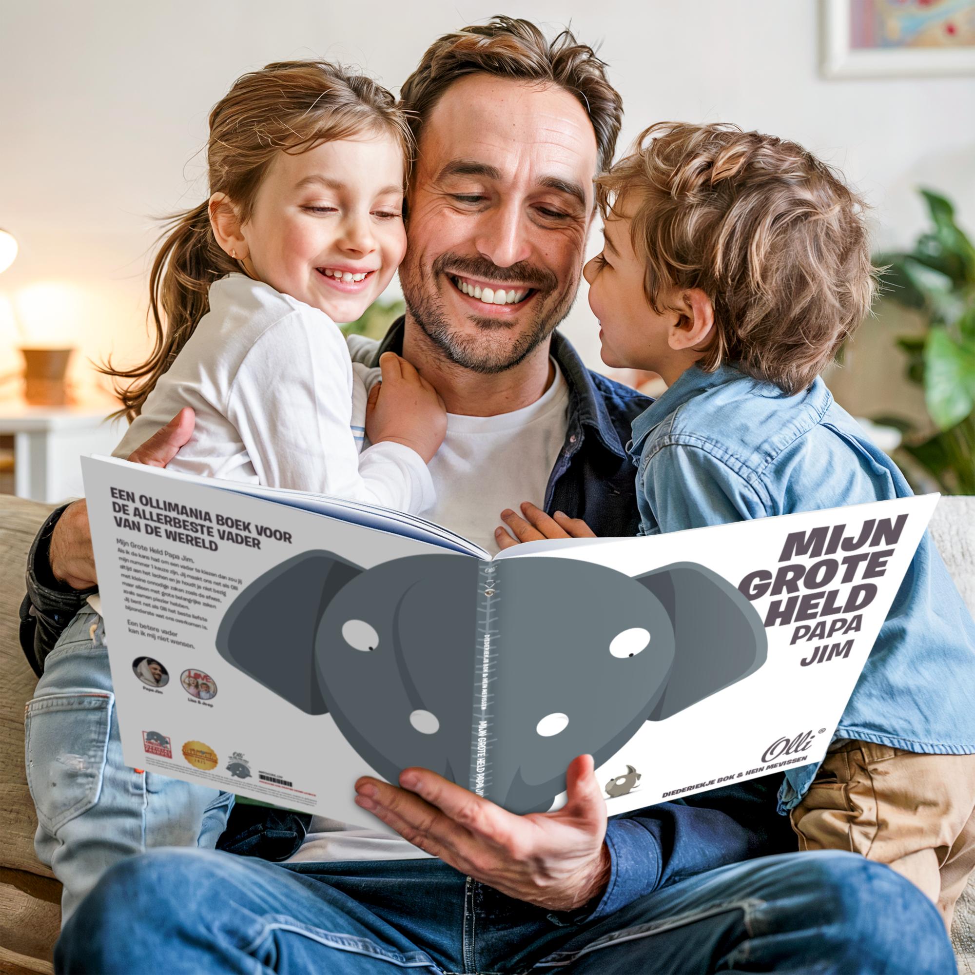 Ollimania "Voor de beste vader van de wereld" personaliseren