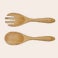 Personalised bamboo salad servers Personalised bamboo salad servers
