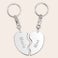 Personalised key ring - Heart set - Engraved Personalised key ring - Heart set - Engraved