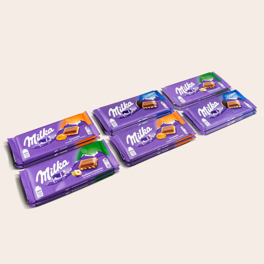 Méga tablette de chocolat Milka personnalisée Méga tablette de chocolat Milka personnalisée