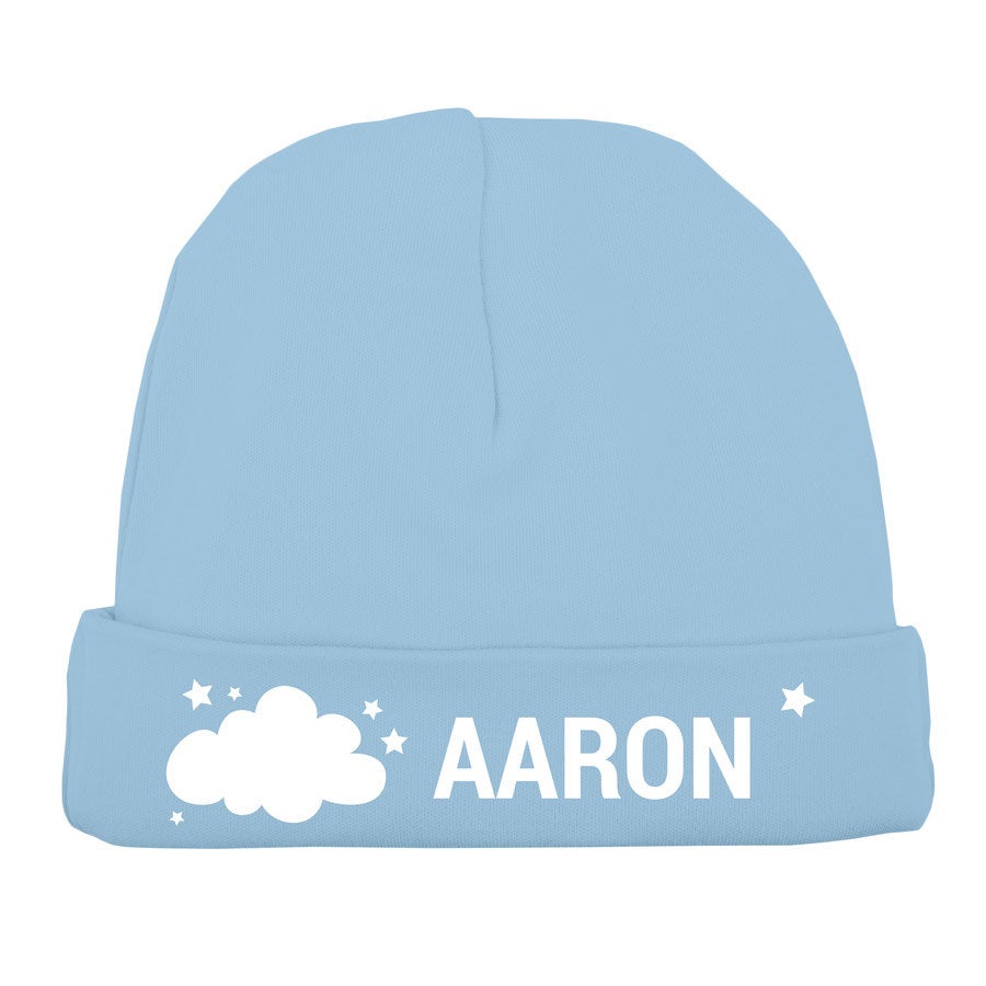 Bonnet naissance - Bleu clair