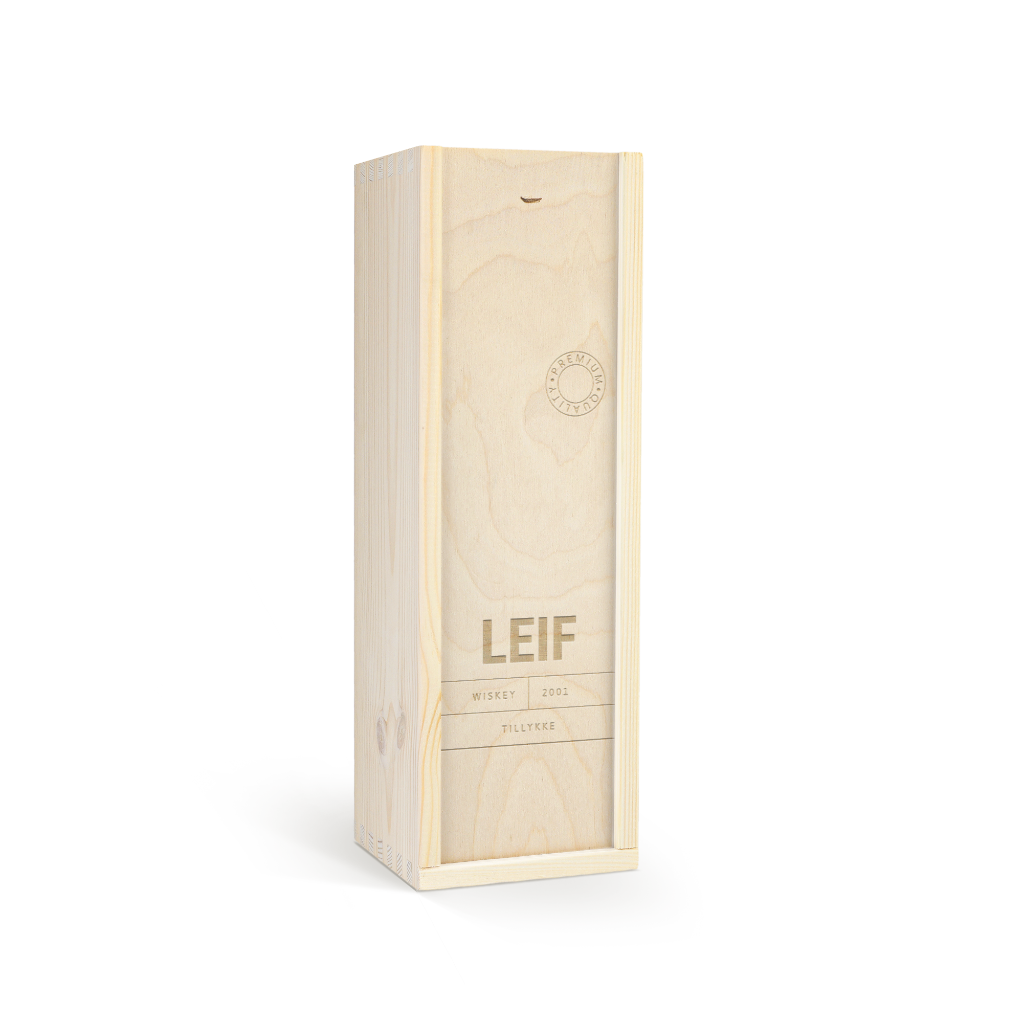 Whiskey i personlig trækasse - Jack Daniels