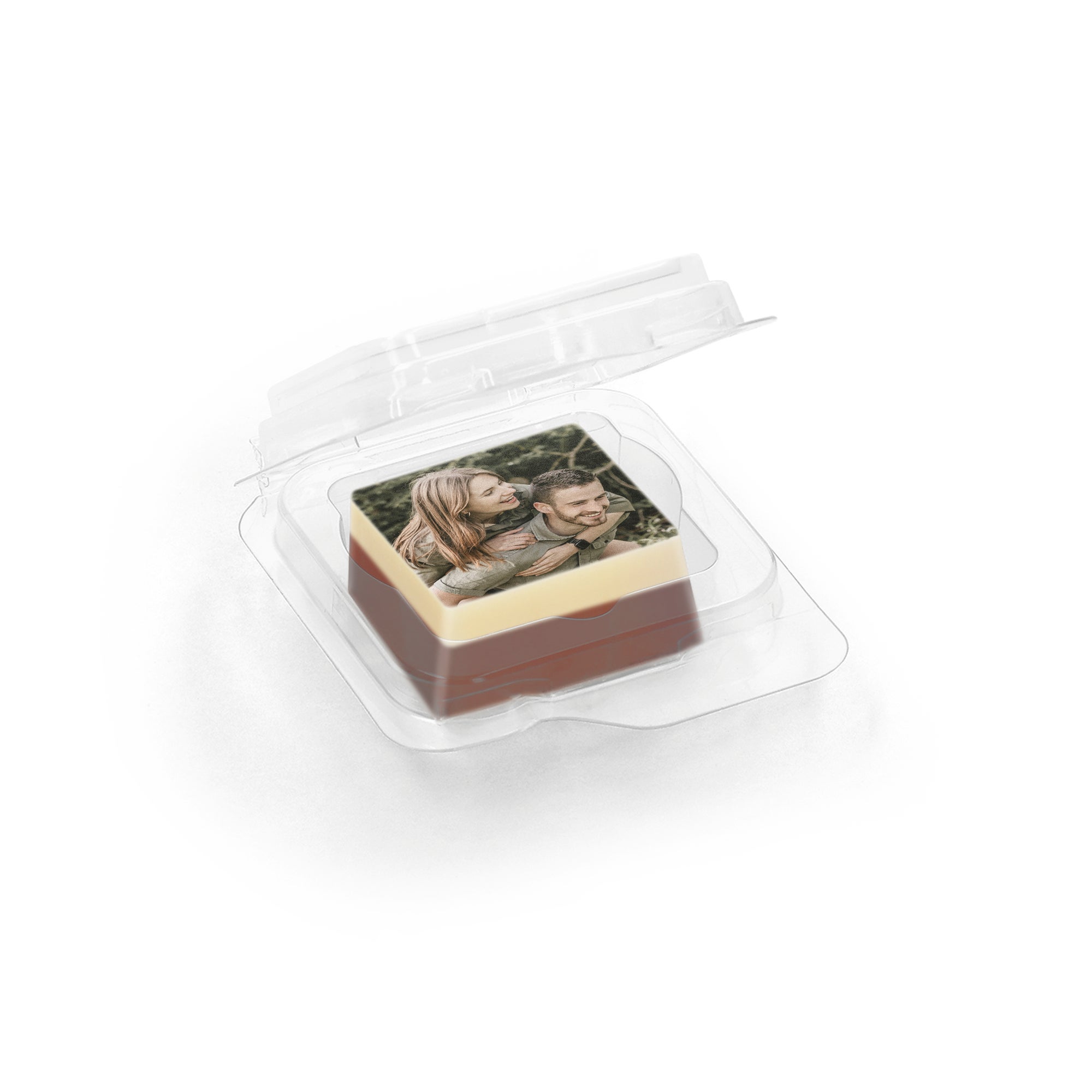 Gepersonaliseerde chocolaatjes - Individueel verpakt - Stevig - 50 stuks - Vierkant