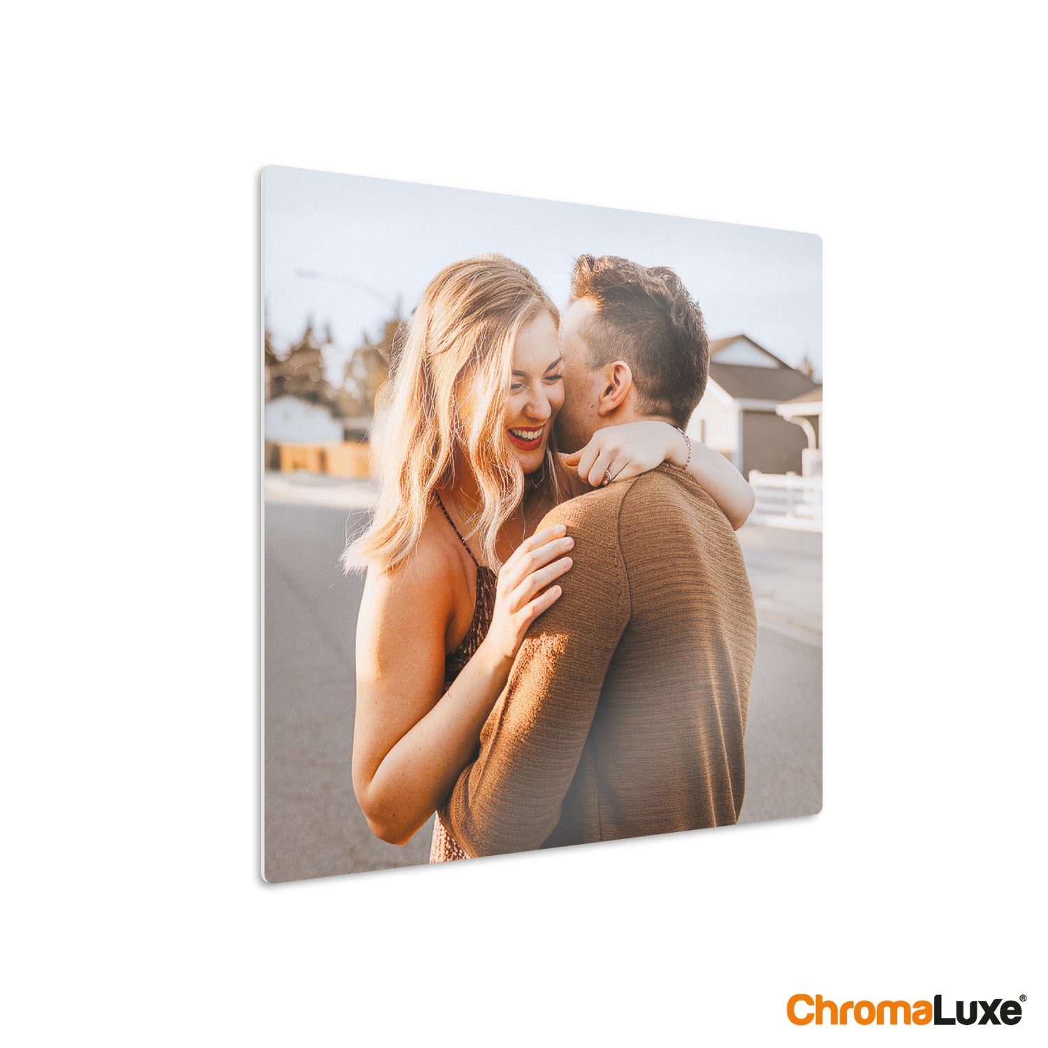 Personlig instacollage Aluminium (hvid) - 20x20cm