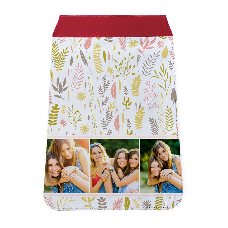 Losse flap voor de schoudertas bedrukken (Groot - rood)