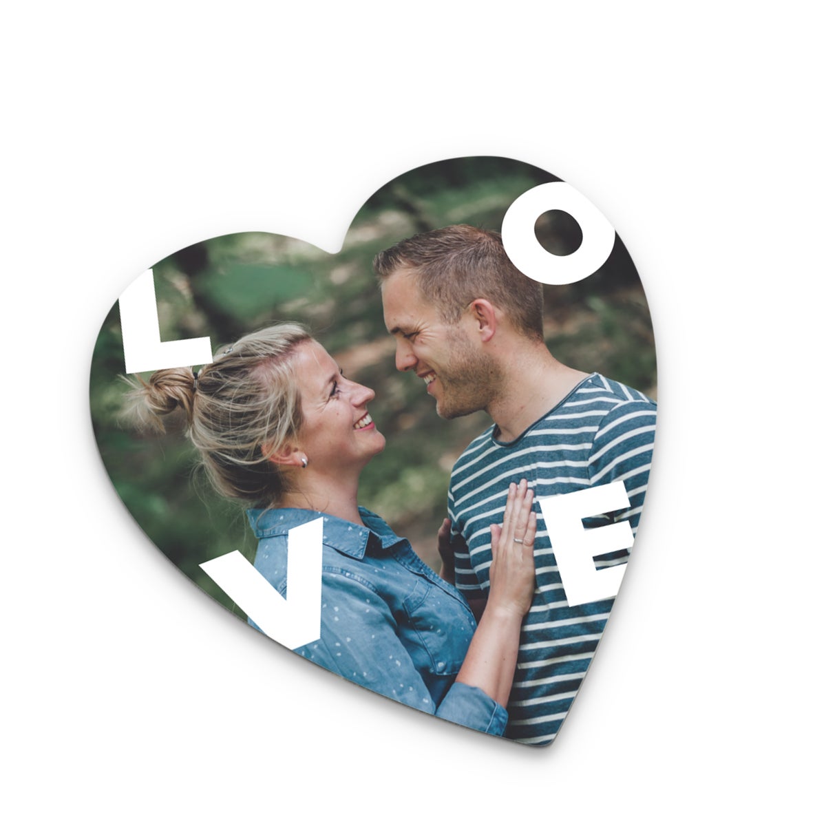 Personalizowana podstawka w ksztacie serca - 1 szt.