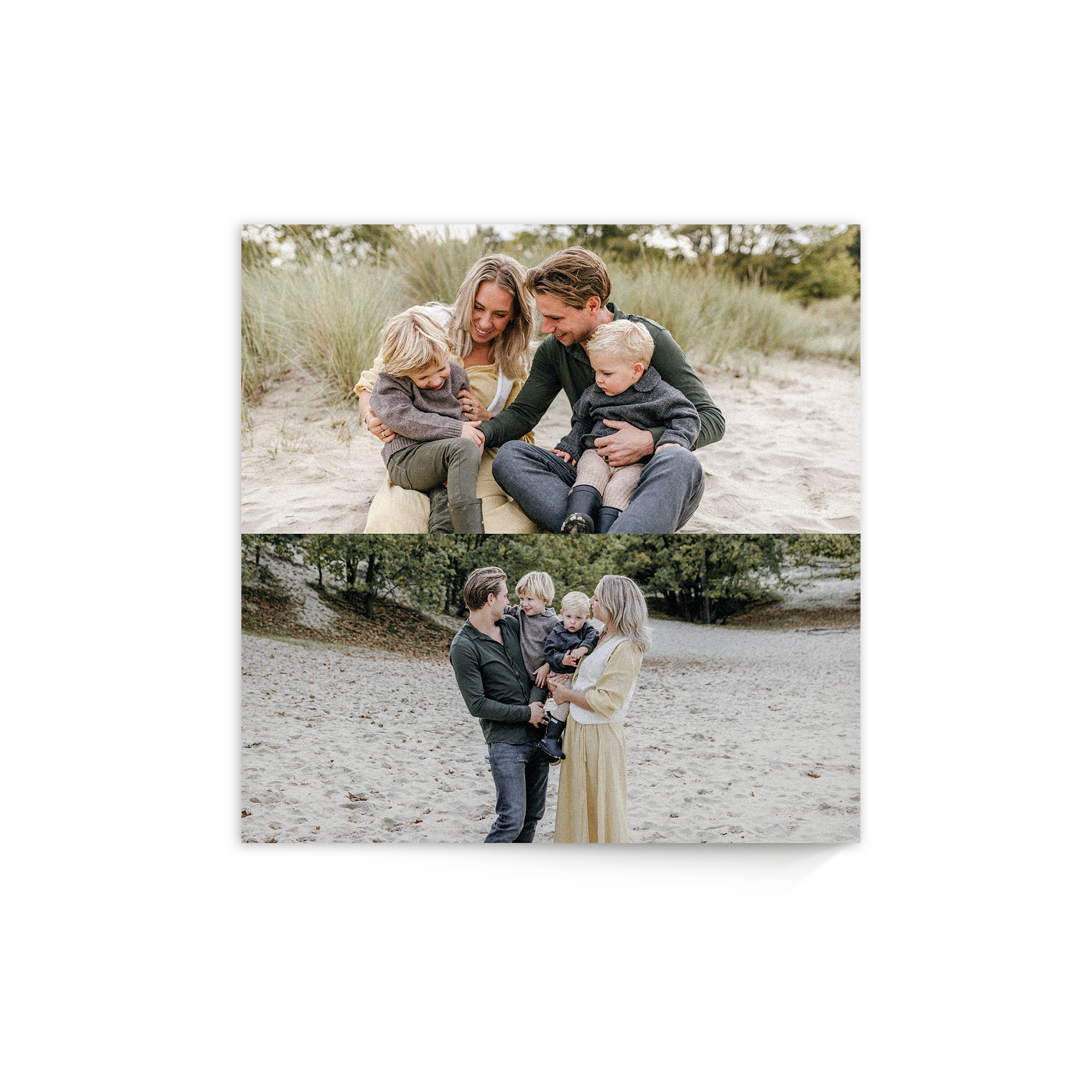 Tableau en bois personnalisé avec photo de famille imprimée en haute définition